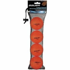 BAUER ORANGE WARM HOCKEY BALLS - 4 PACK