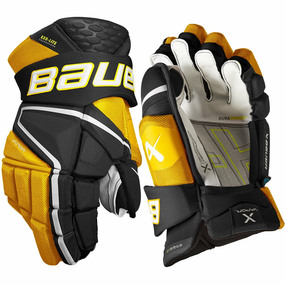 BAUER VAPOR HYPERLITE INTERMEDIATE HOCKEY GLOVES - Image 4