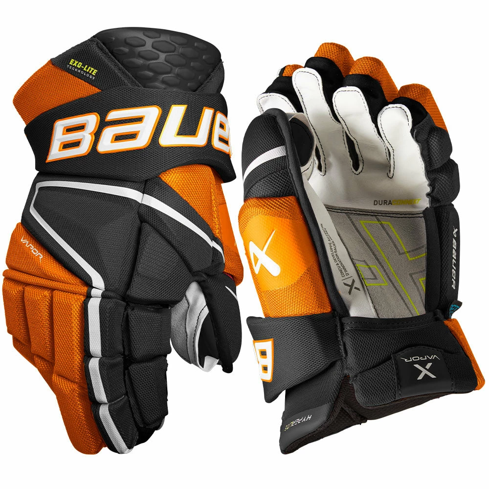 BAUER VAPOR HYPERLITE INTERMEDIATE HOCKEY GLOVES - Image 9