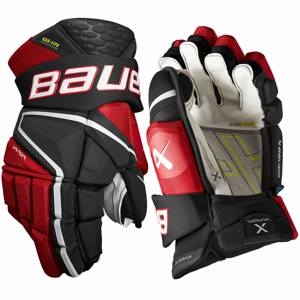 BAUER VAPOR HYPERLITE INTERMEDIATE HOCKEY GLOVES - Image 2