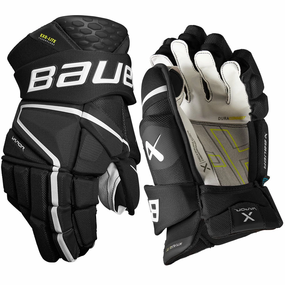 BAUER VAPOR HYPERLITE INTERMEDIATE HOCKEY GLOVES - Image 3