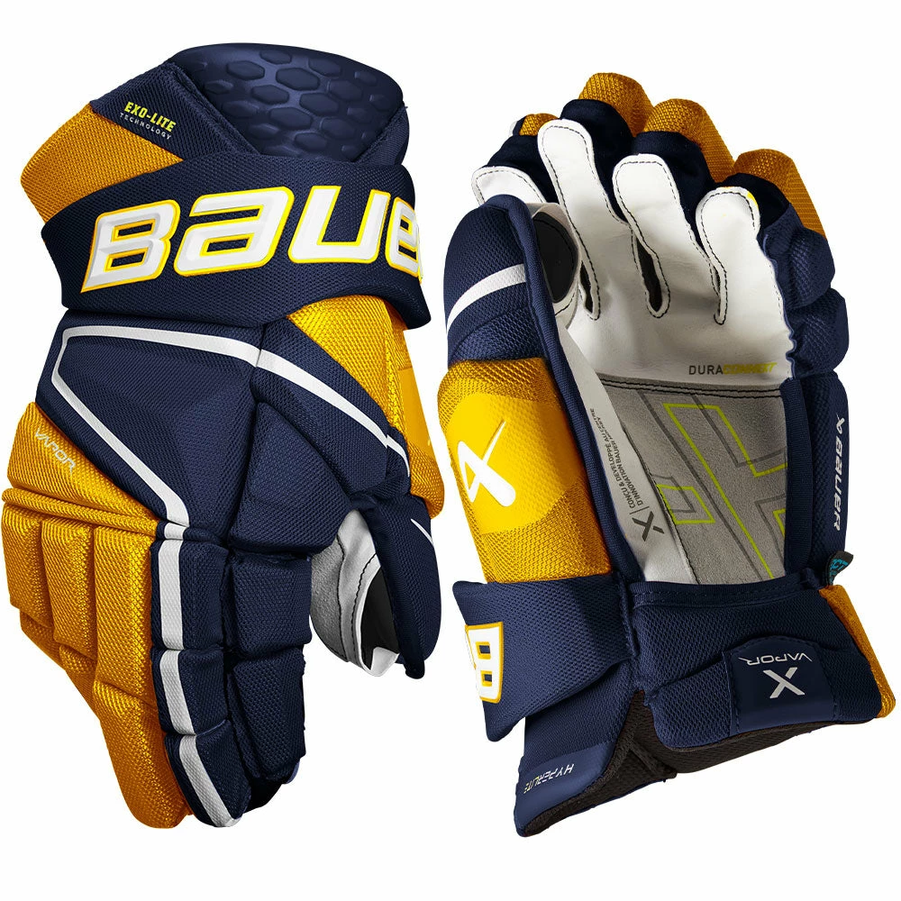 BAUER VAPOR HYPERLITE INTERMEDIATE HOCKEY GLOVES - Image 10