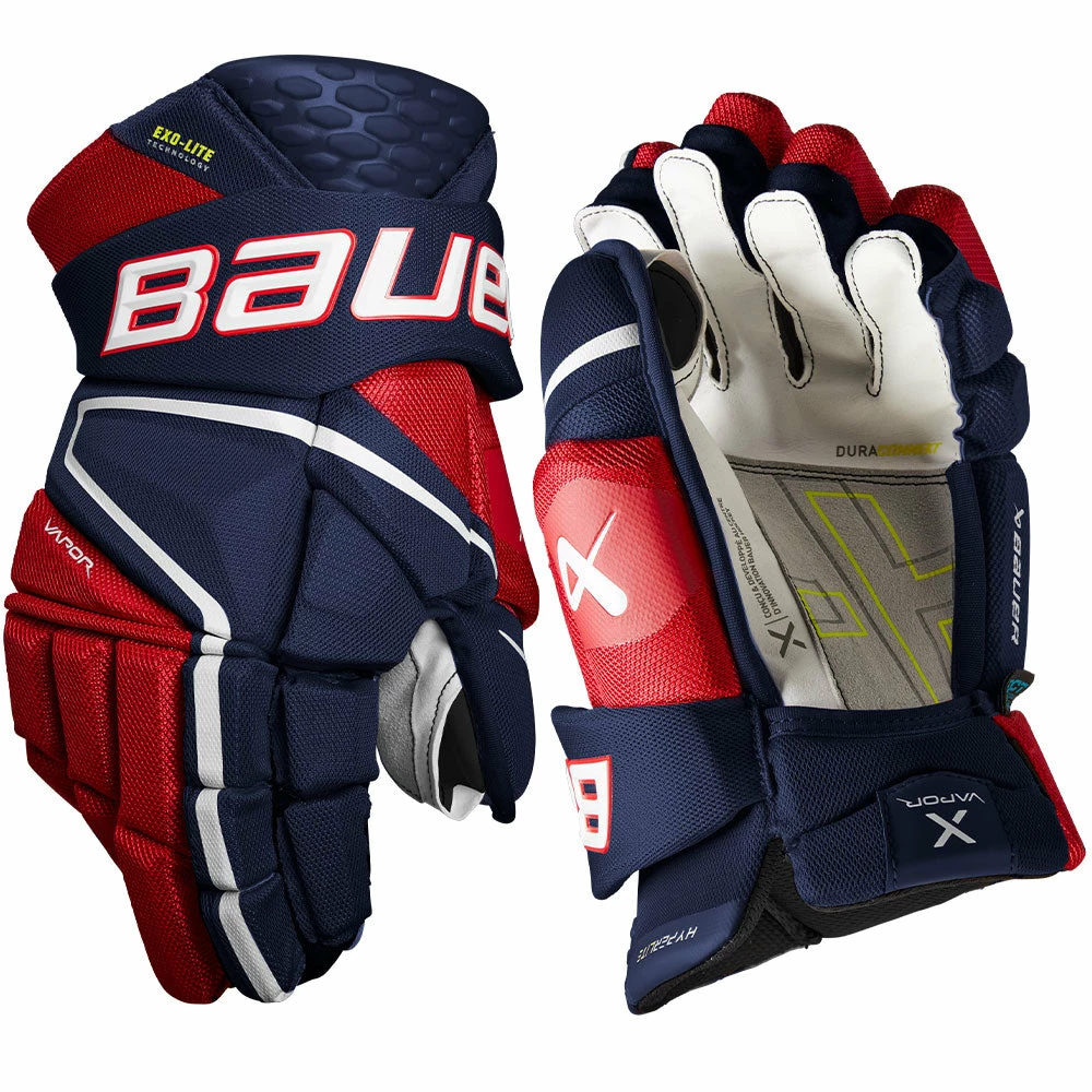 BAUER VAPOR HYPERLITE INTERMEDIATE HOCKEY GLOVES - Image 7