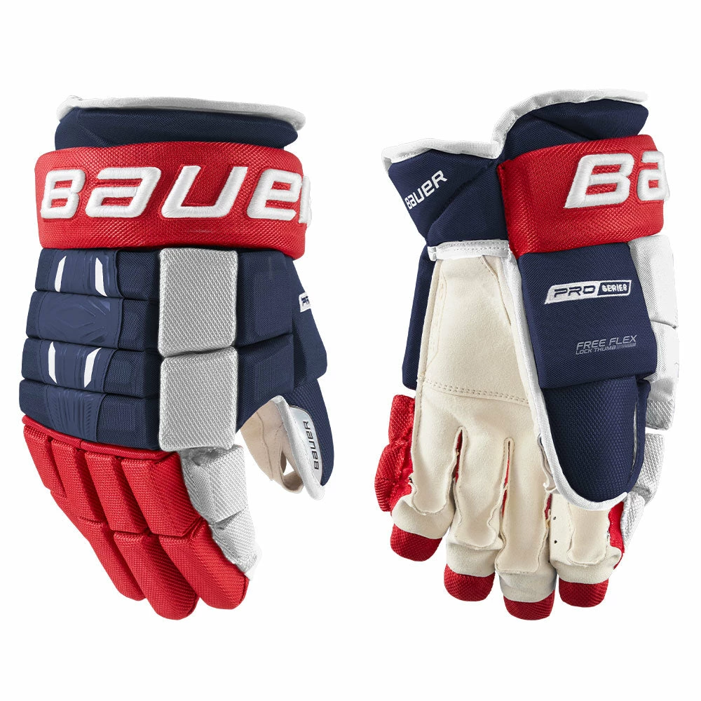 BAUER BAUER PRO SERIES INTERMEDIATE HOCKEY GLOVES
