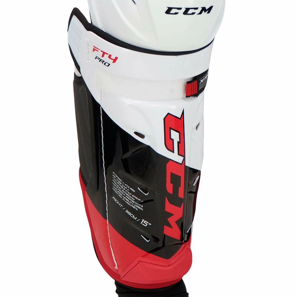 CCM JETSPEED FT4 PRO SENIOR HOCKEY SHIN PADS - Image 4
